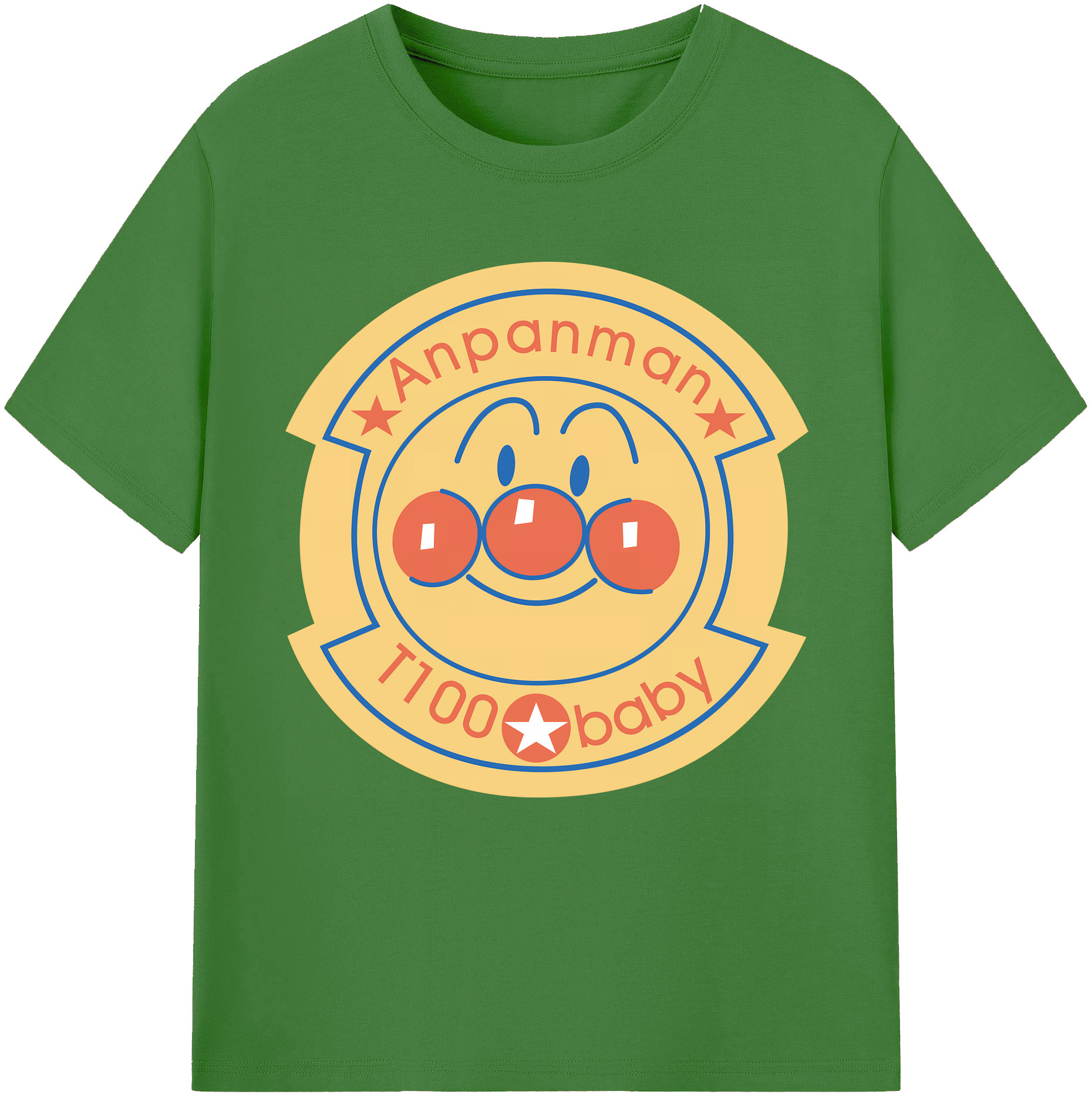 （画像用） アンパンマン Anpanman レディースカジュアルプリントTシャツ（綿100％）